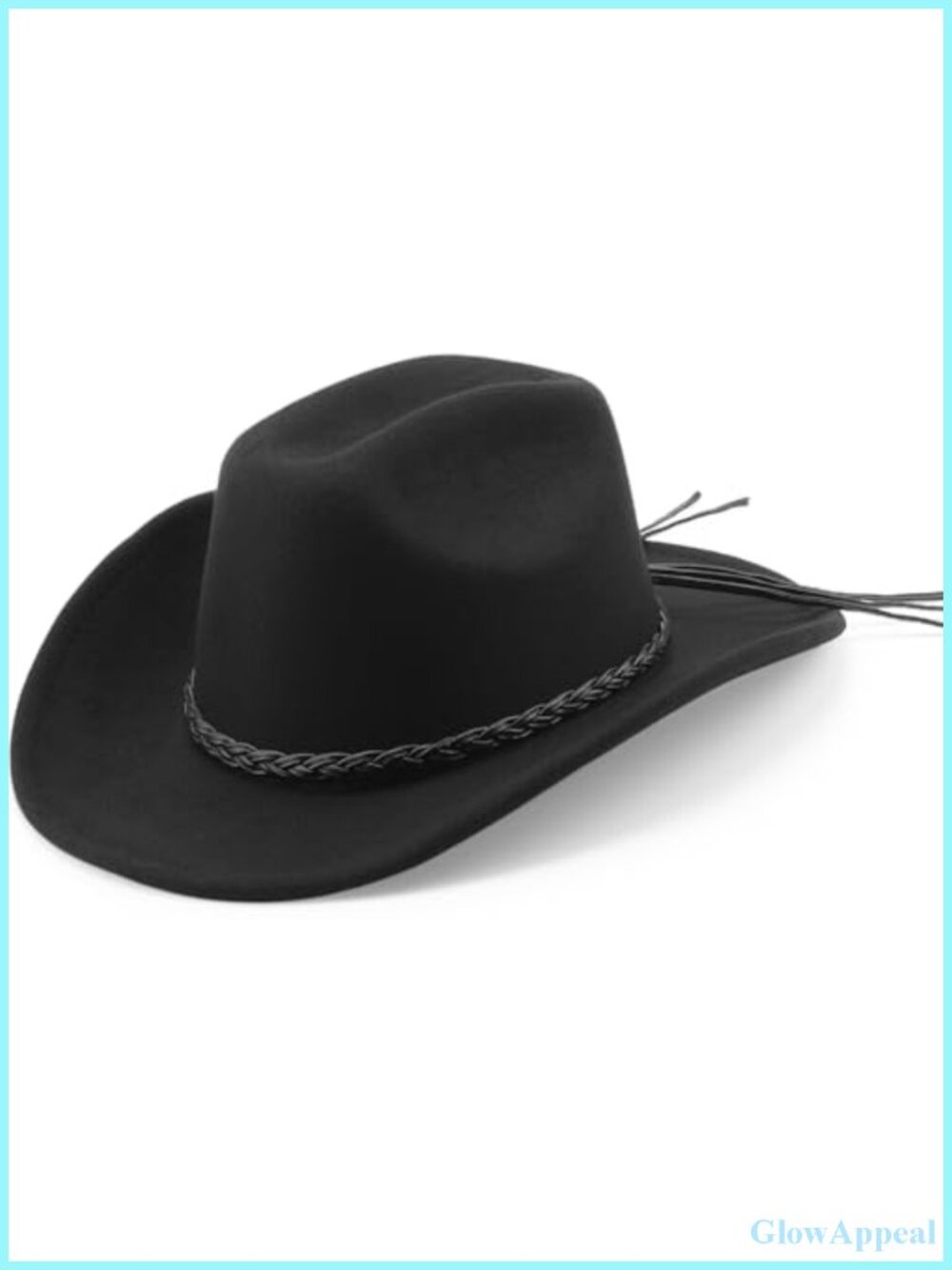 Western Cowboy Hat Women Men Wide Brim Felt Fedora Vintage Costume